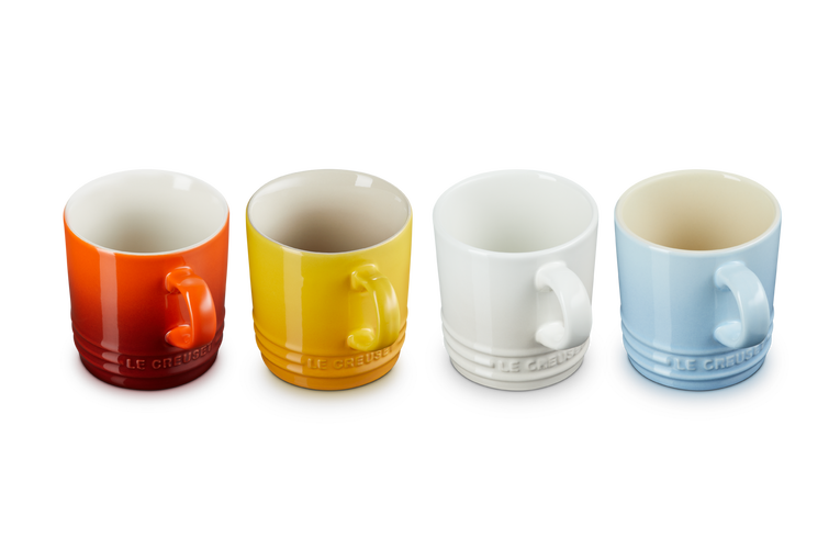 Blaast op hanger snap Koffiekopjes Set van 4 Elements in Aardewerk | Le Creuset NL | Le Creuset