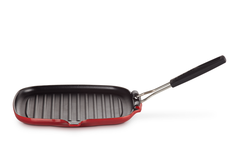 aardappel Kwadrant Nieuwheid Grillpan Vierkant in Geëmailleerd Gietijzer met Siliconen Handvat | Le  Creuset NL | Le Creuset