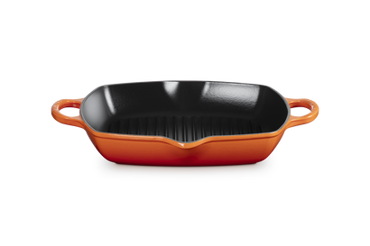 Grillplaat Vierkant Hoog in Geëmailleerd Gietijzer