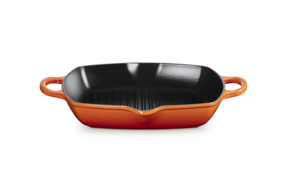 Grillplaat Vierkant Hoog in Geëmailleerd Gietijzer