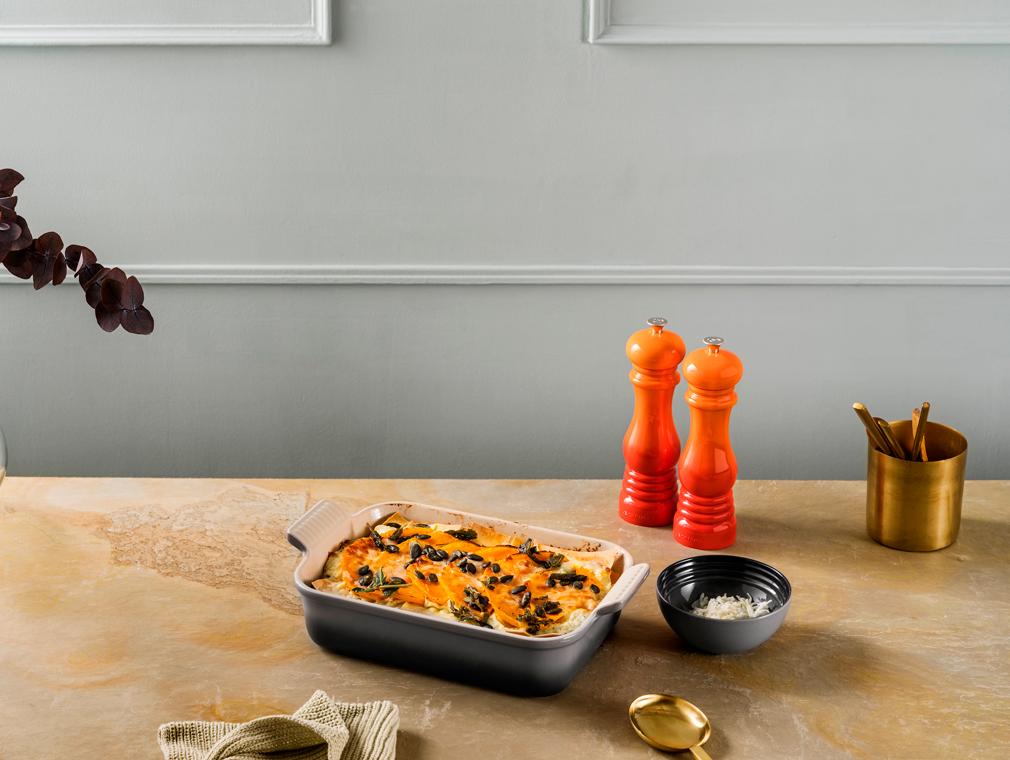 Lasagne van pompoen met ricotta en salie