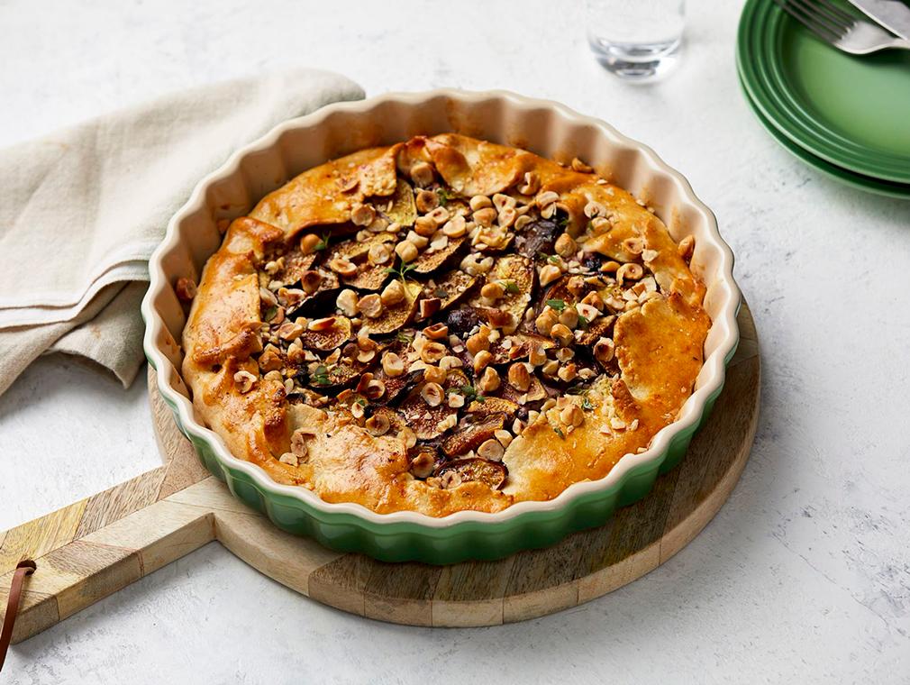 Galette van vijgen, tijm en geitenkaas