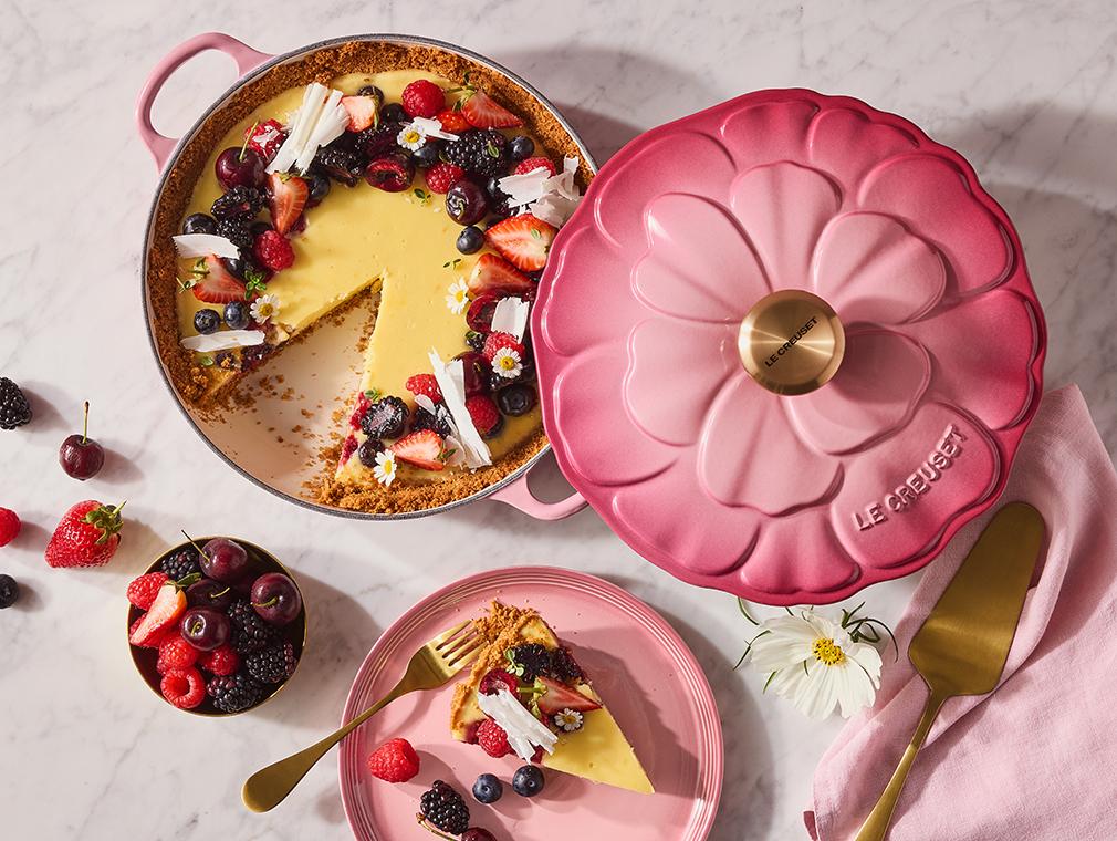 Cheesecake met bessen & witte chocolade
