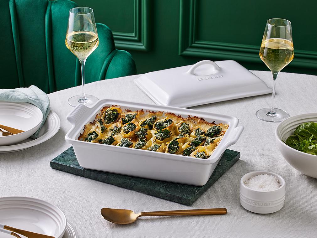 Conchiglioni met Spinazie en Ricotta