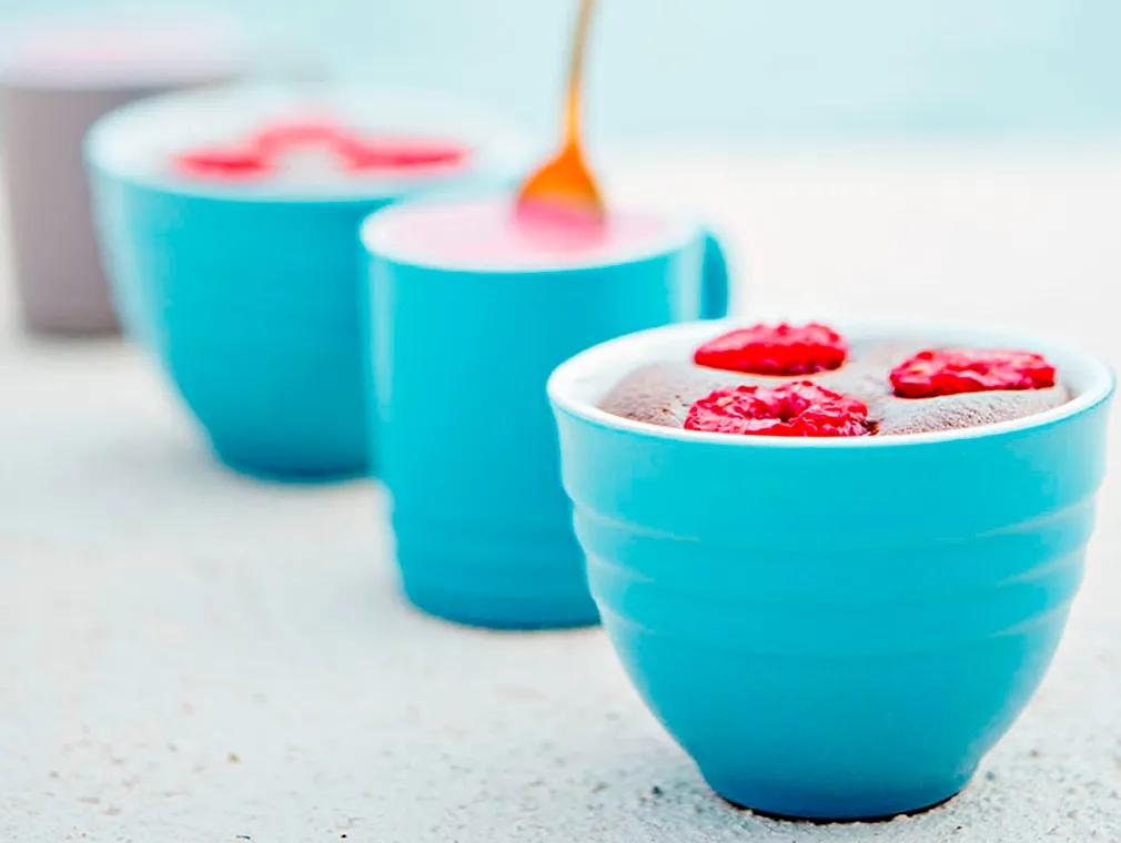 Chocolatelekkernij met frambozensorbet