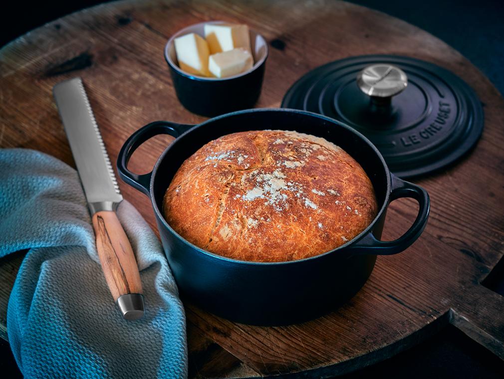 Knapperig pan brood met bier