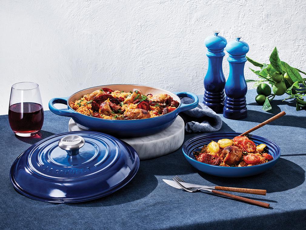 Couscous met zongedroogde tomaten en kip espetadas
