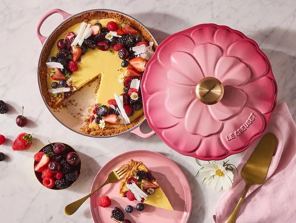 Cheesecake met bessen & witte chocolade