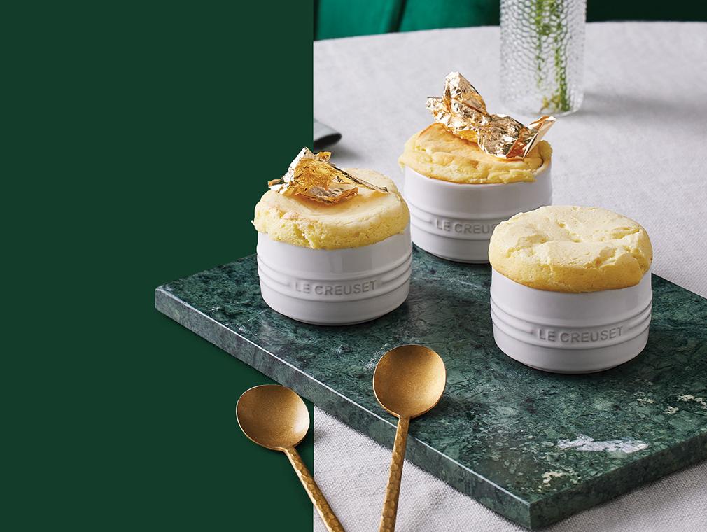 Soufflé van Witte Chocolade