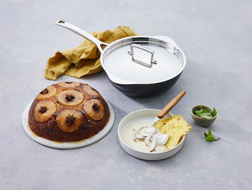 Omgekeerde Ananascake met Rum