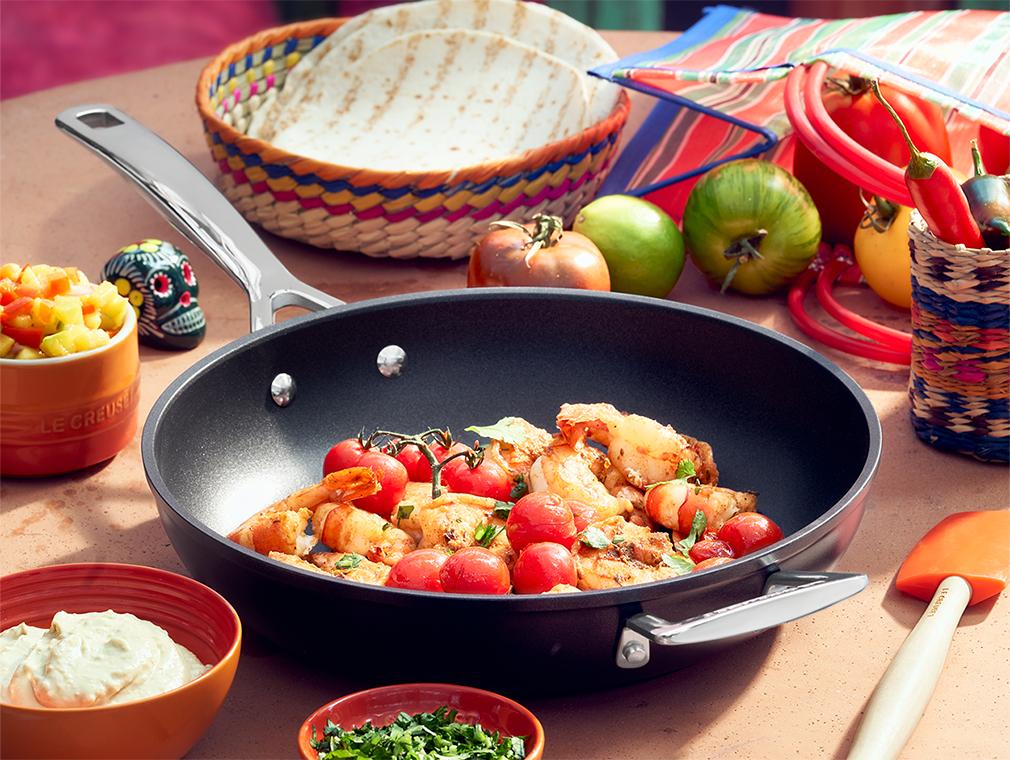 Taco's met Limoen Garnalen, Koriander en Mango Salsa
