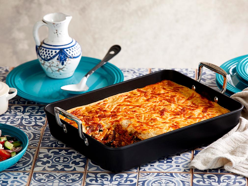 Moussaka met Lam en Zoete Aardappel